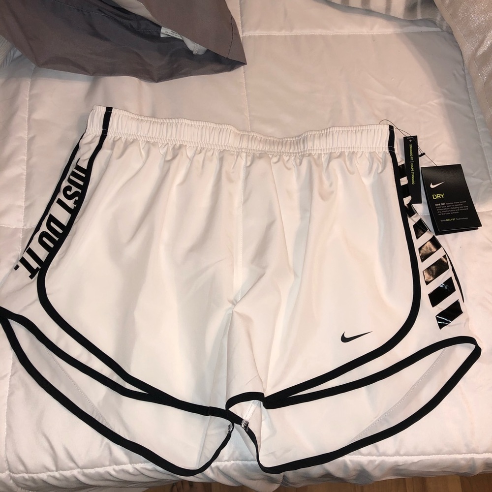 White Nike Tempo Shorts